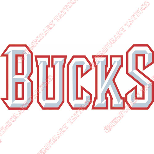 Milwaukee Bucks Customize Temporary Tattoos Stickers NO.1077